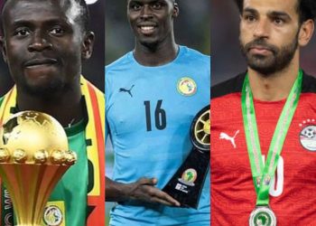 Mane, Salah and Mendy make CAF AFCON 2021 Team Of The Tournament