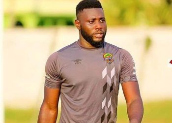 Hearts goalie Richard Attah reacts to Black Stars ‘B’ call-up
