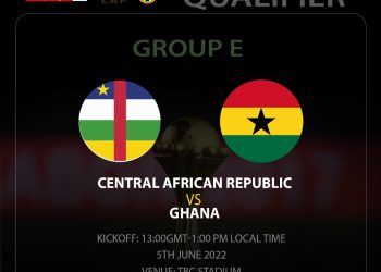 CAF confirms details for Central African Republic vs Ghana 1st leg