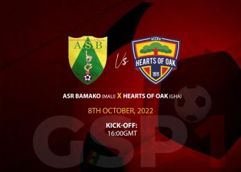 Update: CAF CC- ASR Bamako vs Hearts of Oak, kick-off time, TV channel to telecast the game has been confirmed by CAF