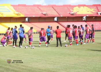 VIDEO & PICTURES: Hearts of Oak hold final training ahead of Bamako game
