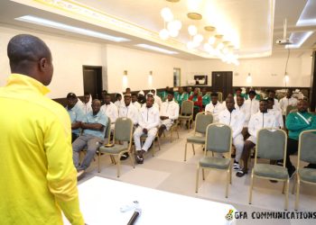 “The nation is still behind you and we are confident you can make it” – Deputy Minister of Youth & Sports Hon. Evans Bobie Opoku tells the Black Galaxies ahead of Sudan clash