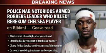Ghana Police Service arrest Mohammed & Bawa as key suspects to Berekum Chelsea robbery investigation