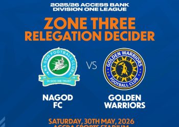 NA GOD FC & Golden Warriors set for Zone Three relegation playoff decider