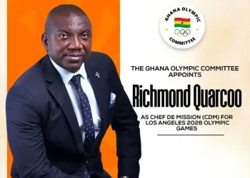 Richmond Quarcoo appointed as Chef de Mission for Team Ghana at 2028 Olympic Games